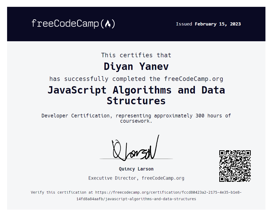 JavaScript Algorithms and Data Structures