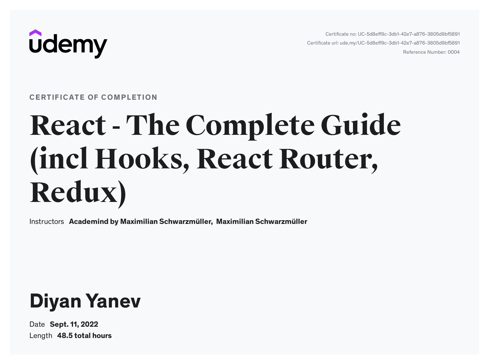 React Frontend Developer